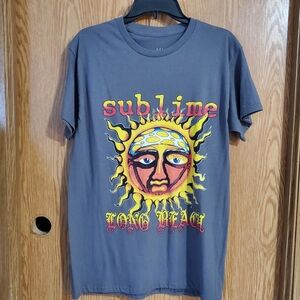 Sublime Sun Long Beach short sleeve t-shirt gray cotton size M